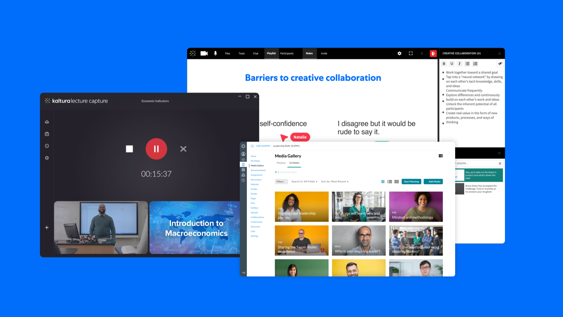 screenshot of Kaltura Video Platform